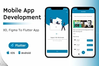 professional hybrid flutter app development for android and ios