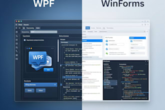 be creating desktop applications with wpf or winforms