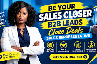 be your sales closer b2b leads close deals sales representative