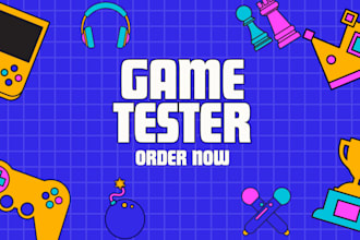 test and review your game on PC, steam, epic games, IOS