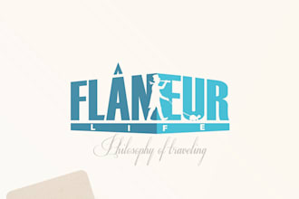 design a modern travel, hotel, resort, or tour logo
