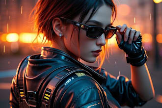 design beautiful ai art girl pictures in any style you want