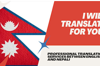professionally translate between english and nepali