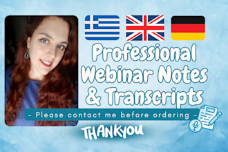 take notes and transcribe your webinars and videos