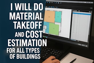 do material takeoff and cost estimation for all types of buildings