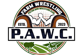 make an modern custom wrestling logo for your company