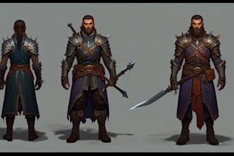 unique dnd character art and dnd character art