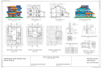design floor plan for residential and commercial building