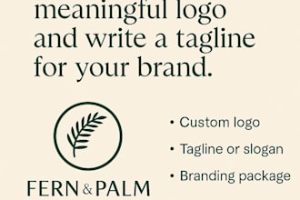 design a meaningful logo and write a tagline for your brand
