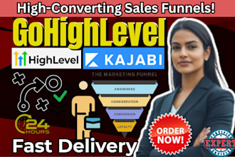 build sales funnel in gohighlevel, system io, kajabi, kartra, clickfunnel