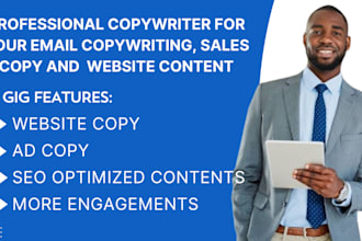 do your sales copy, seo website and email copywriting as your copywriter
