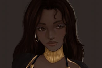 draw a character or self portrait in my style