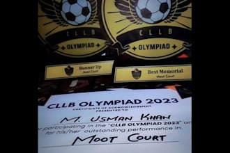 write award winning moot court memorials