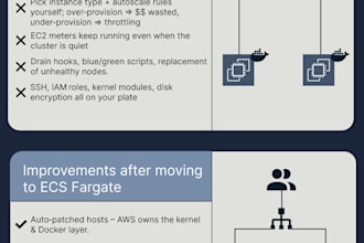 do complete AWS ecs setup with security and hosting