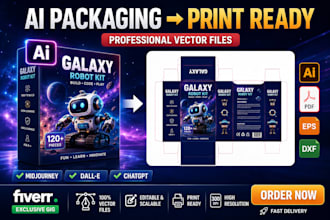 convert ai generated packaging design into print ready vector files