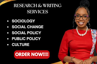 do case studies on sociology, social change, social or public policy and culture