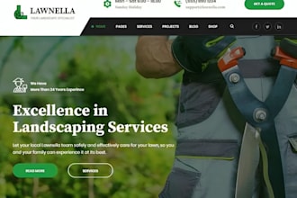 build squarepace lawn care website landscaping snow removal gardening website