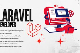 develop or fix your laravel website or web application