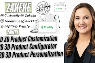 set up 2d 3d product configurator for your shopify store using zakeke, kickflip