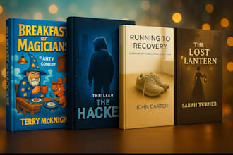 design professional book or ebook cover and ai cover
