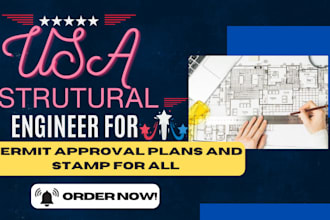 review and stamp california licensed civil and structural design for city permit