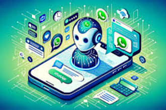develop ai whatsapp chatbot, booking bot, chatgpt bot, twilio SMS bot, manychat
