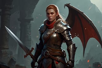 dnd character art and dnd character art