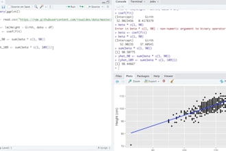 do freelance statistical data analysis using r studio