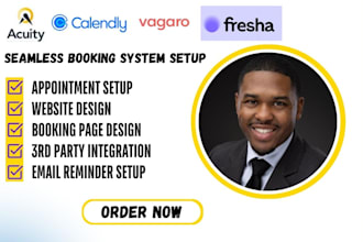set up fresha acuity scheduling simplybookme vagaro booking koala setmore