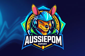 create high quality aussiepom logo with express 24h delivery