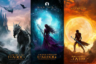 design fantasy, romance and sci fi book covers