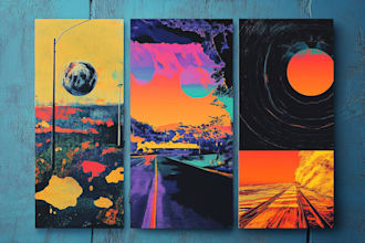 design abstract modern cover art for your music project