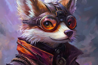 l draw your furry reference sheet of your fursona furry art