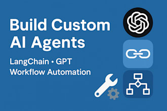 build smart custom ai agents using openai, langchain or gpts