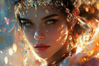 draw dnd character art fantasy scifi illustration for you