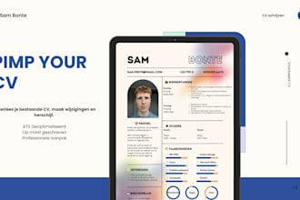 create a professional CV in dutch