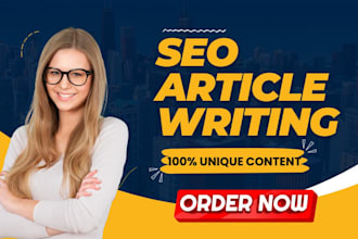 do fast SEO article writing, content writing and blog posts writer