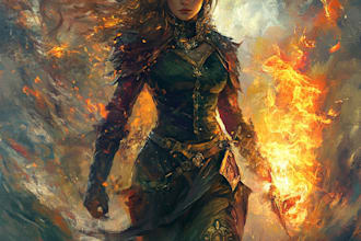 create original characters, fanart, and fantasy portraiture