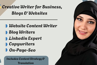 be creative writer auto translate business website content social media