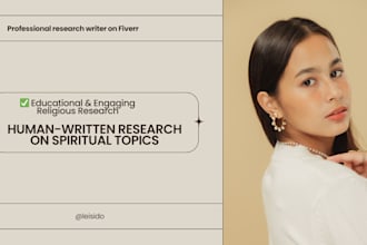 research and write on world religions and spirituality