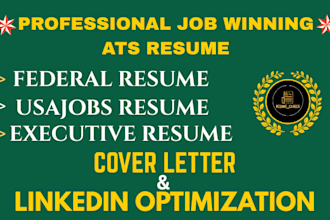 provide ats federal, executive, ksa, usajobs, sales resume