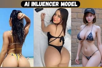 create realistics ai influencer model, ai images for onlyfans fanvue ai model