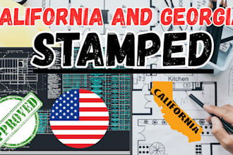 stamp as licensed civil and structural engineer in california and georgia
