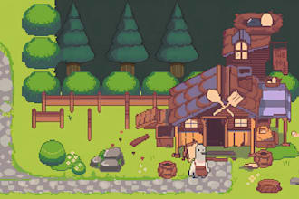 do pixel art pixel game tileset game UI game assets game art  steam capsule
