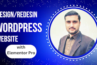 design or redesign wordpress website with elementor