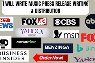 publish your already written press release about your music