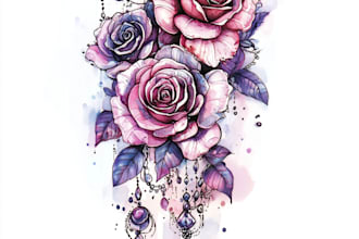 create a watercolor tattoo design