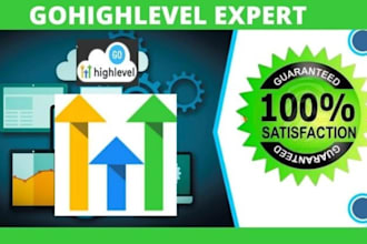 setup and manage gohighlevel website, SMS email automation sales funnel