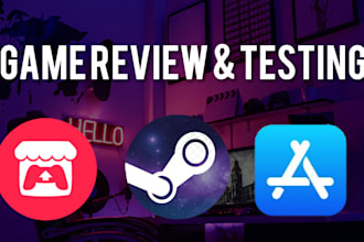 test and review your app on PC, steam, epic games and app store