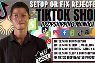 setup, fix rejected tiktok shop, tiktok shop dropshipping, tiktok ads manager